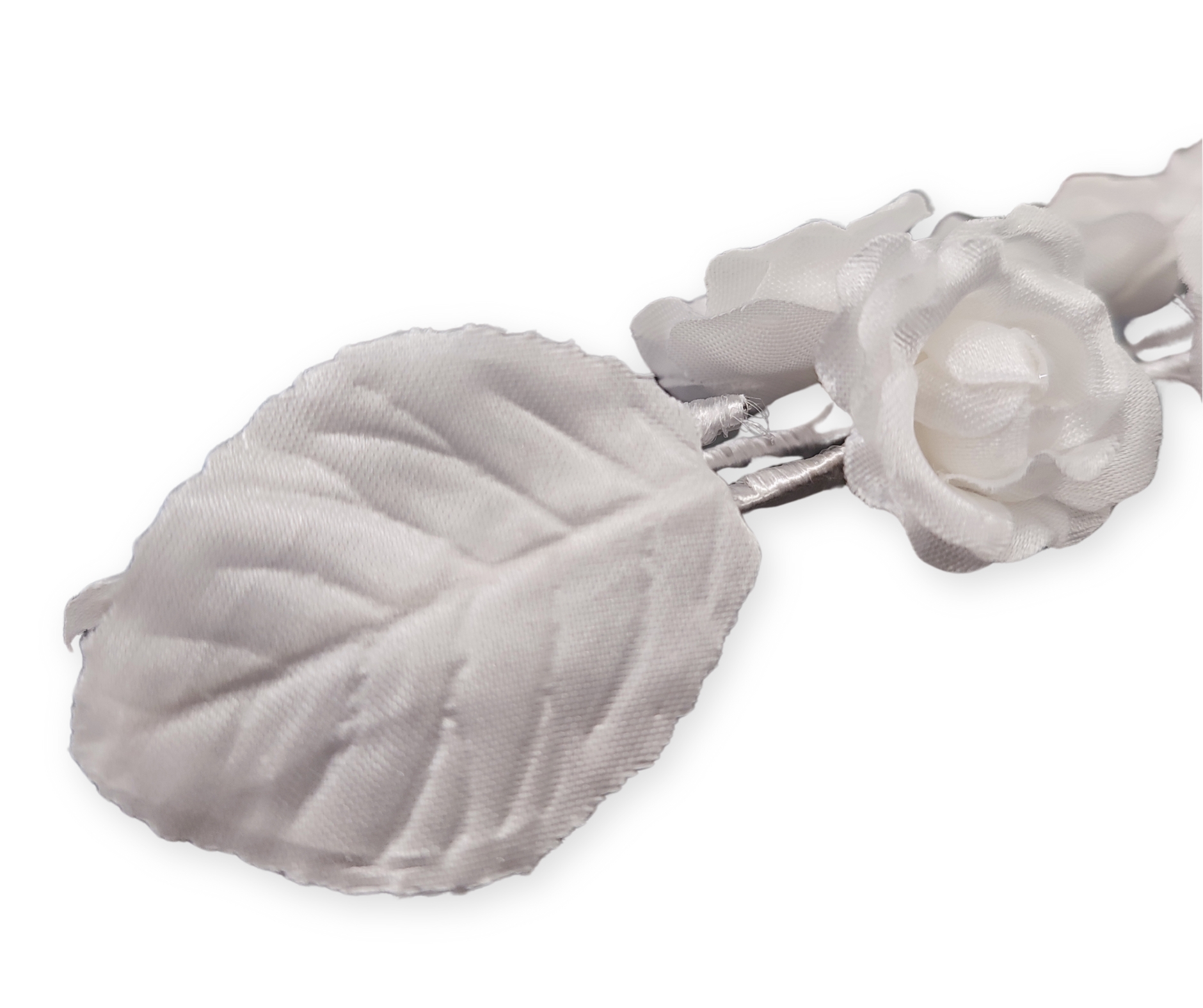 Coroncina per capelli con fiori per prima comunione - immagine 2