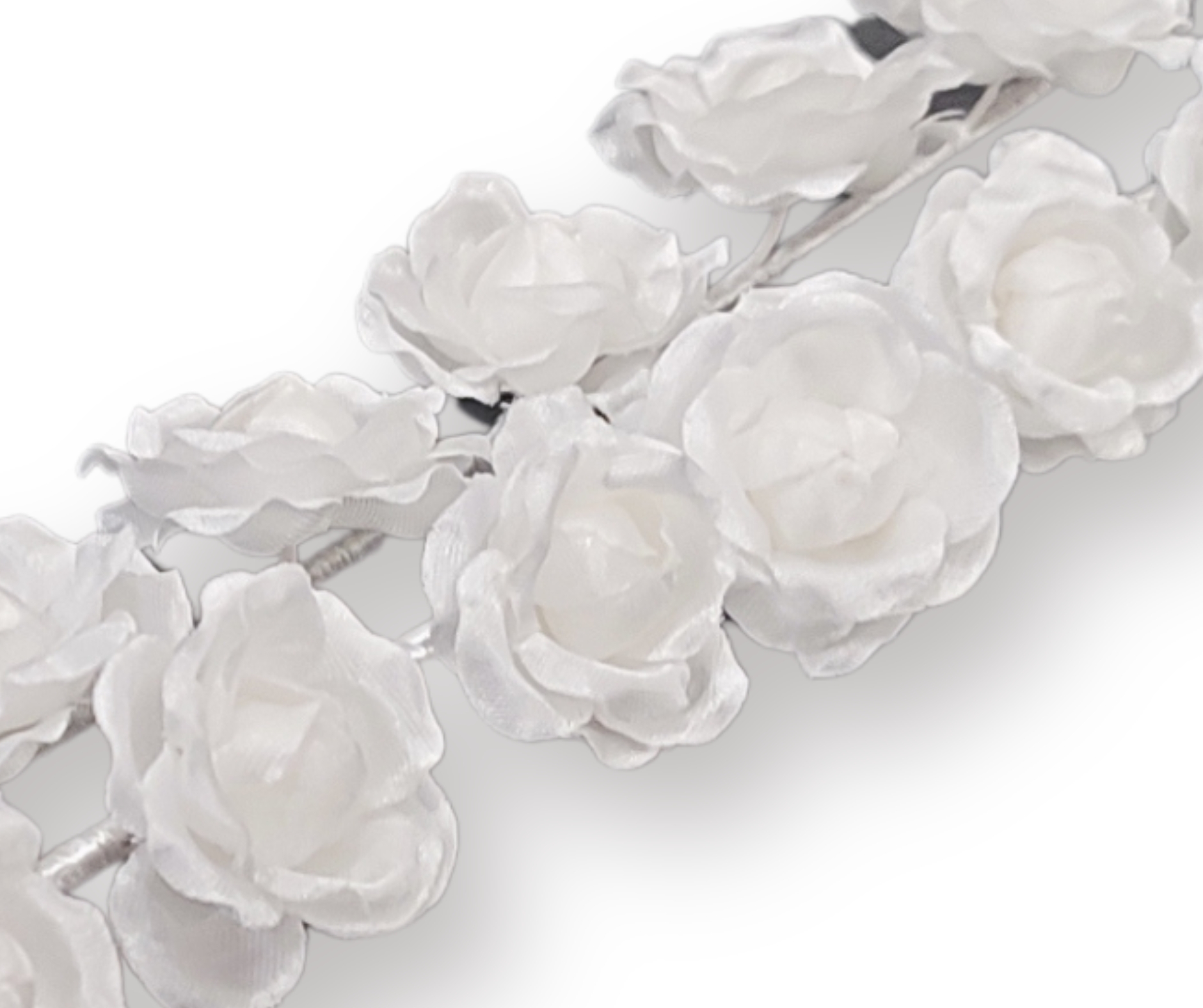 Coroncina per capelli con fiori per prima comunione